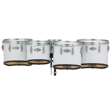 Pearl Championship Series Quint Marching Tenor Set - 6"/10"/12"/13"/14" - Pure White - Image 1