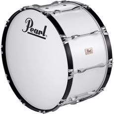 Pearl Competitor Marching Bass Drum - 28" x 14" - White