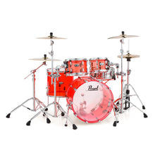 Pearl Crystal Beat 4-piece Drum Set Shell Pack - 22"/10"/12"/16" - Ruby Red