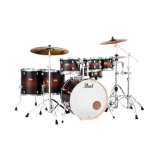 Pearl Decade Maple 7-piece Drum Set Shell Pack - 22" Bass Drum - Satin Brown Burst - Image 1