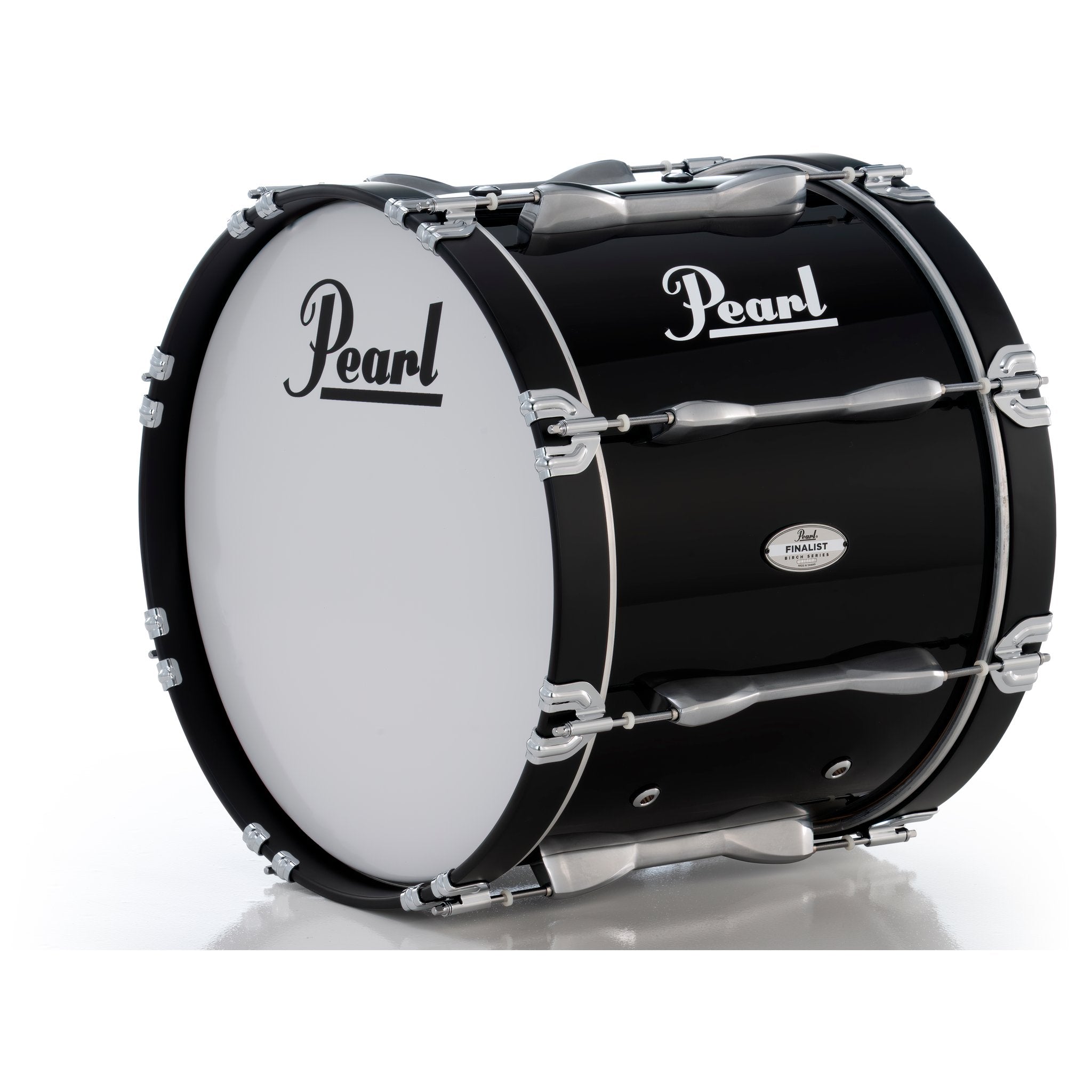 Pearl Finalist Birch Marching Bass Drum - 18" x 14" - Midnight Black - Image 2