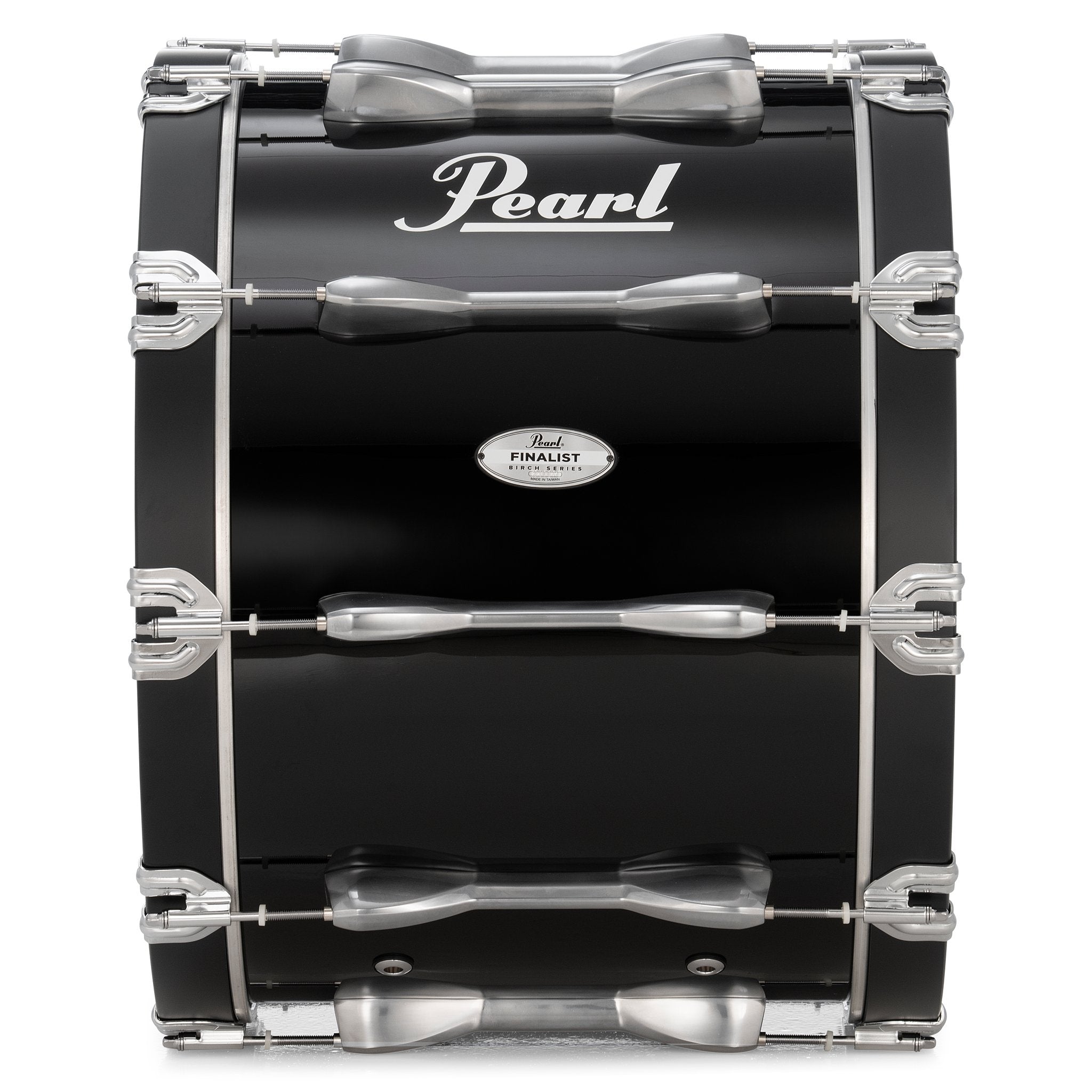 Pearl Finalist Birch Marching Bass Drum - 20" x 14" - Midnight Black - Image 3