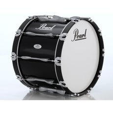 Pearl Finalist Birch Marching Bass Drum - 20" x 14" - Midnight Black - Image 1