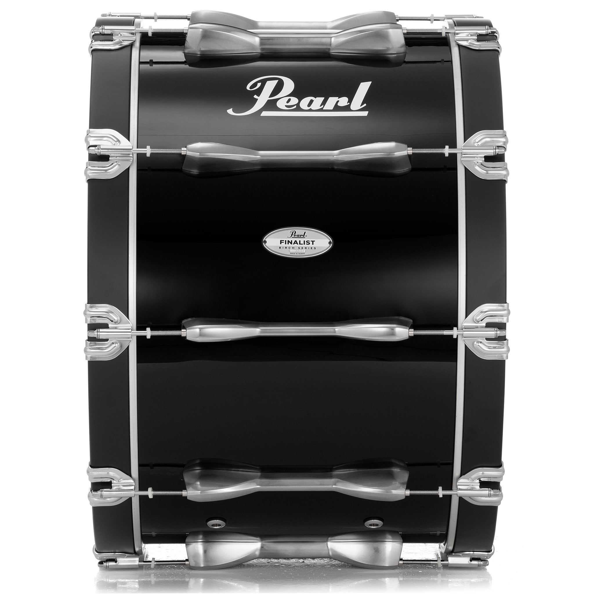Pearl Finalist Birch Marching Bass Drum - 22" x 14" - Midnight Black - Image 3