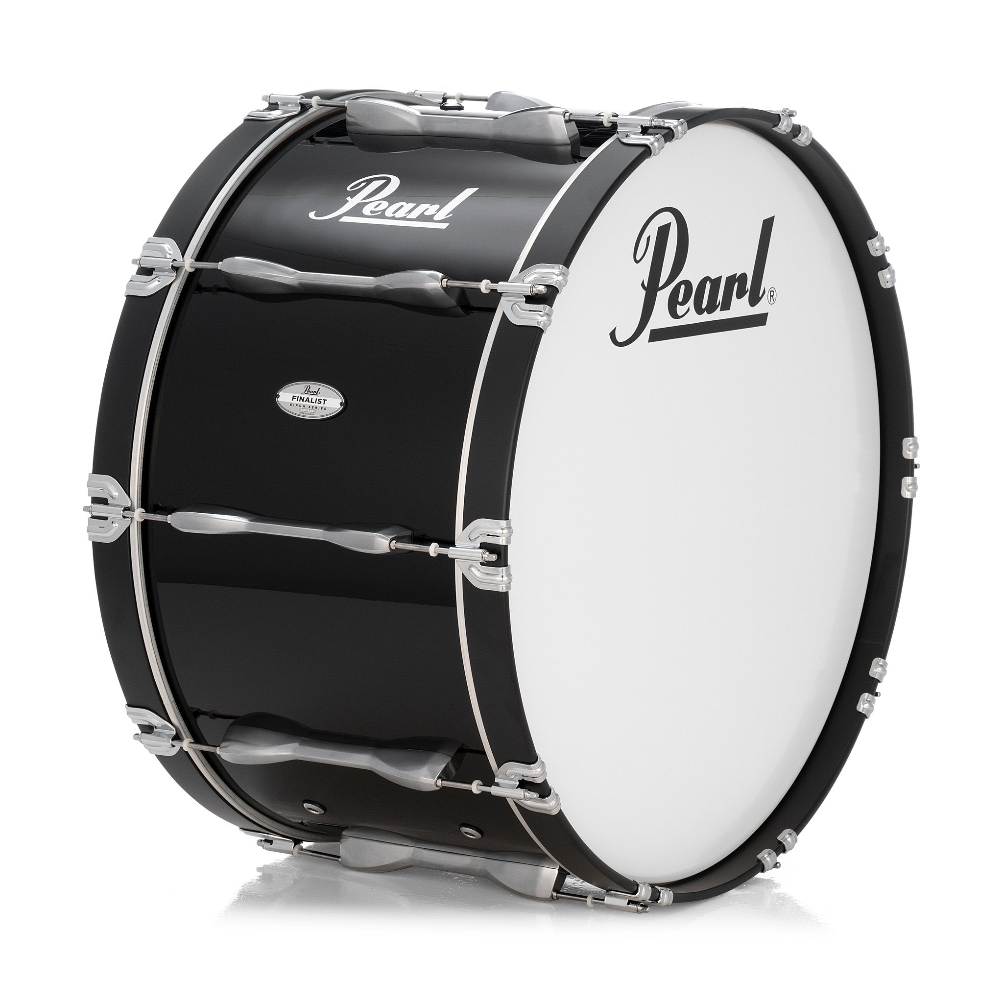 Pearl Finalist Birch Marching Bass Drum - 26" x 14" - Midnight Black - FBDB2614/A46 1