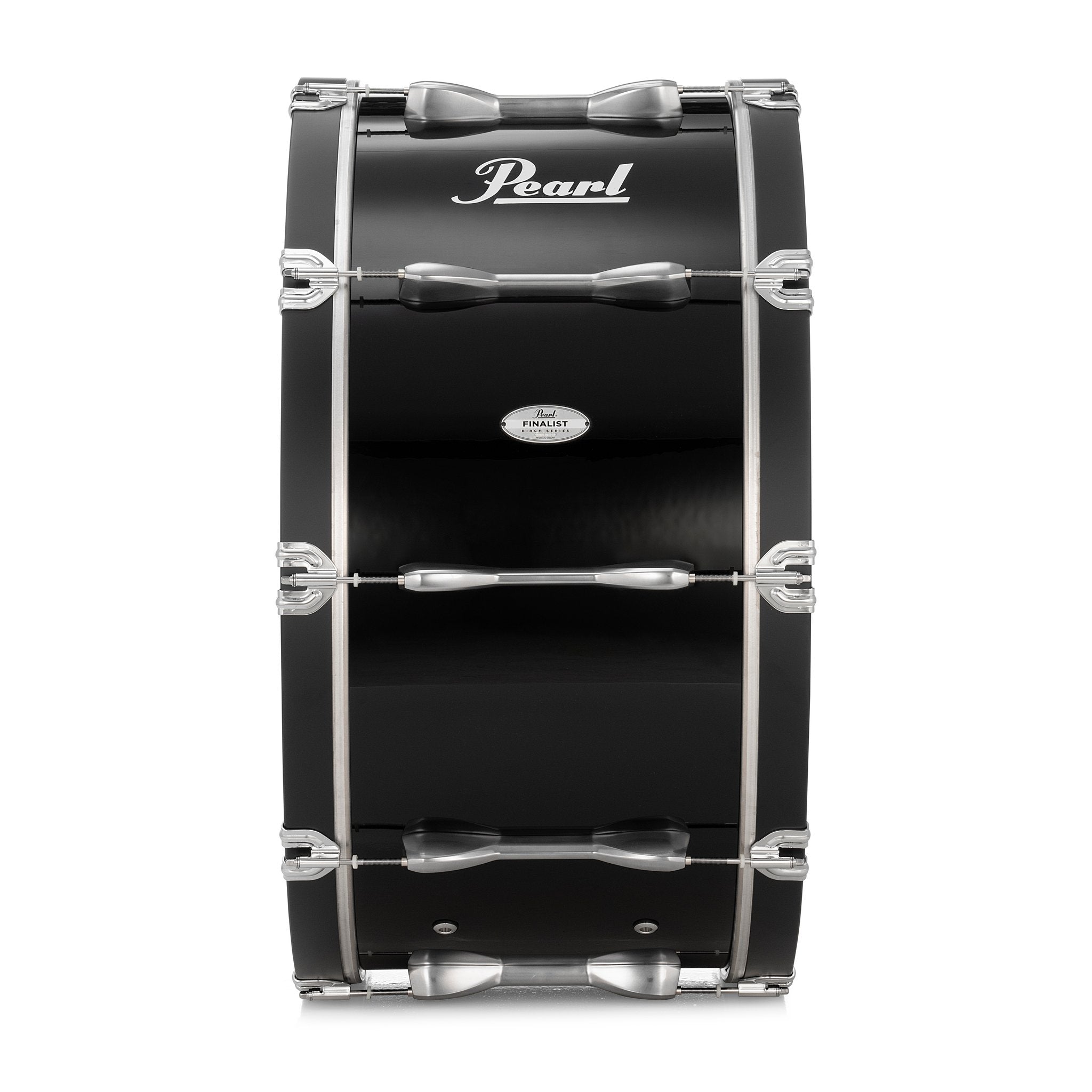 Pearl Finalist Birch Marching Bass Drum - 30" x 14" - Midnight Black - Image 3