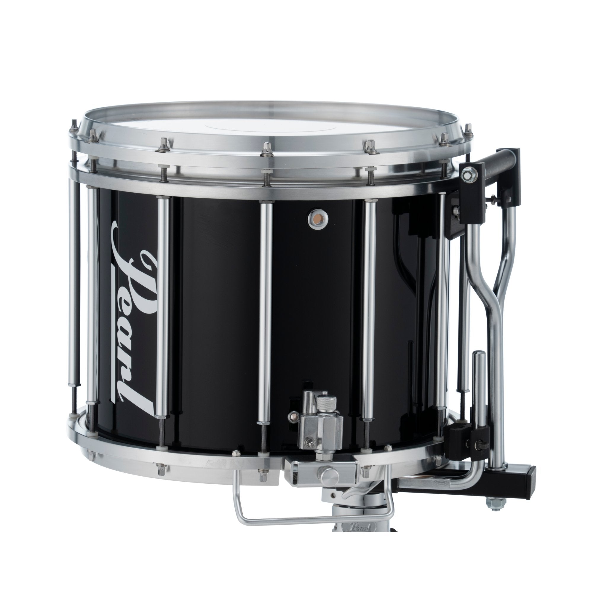 Pearl Finalist Birch Marching Snare Drum - 14" x 12" - Midnight Black - Image 4