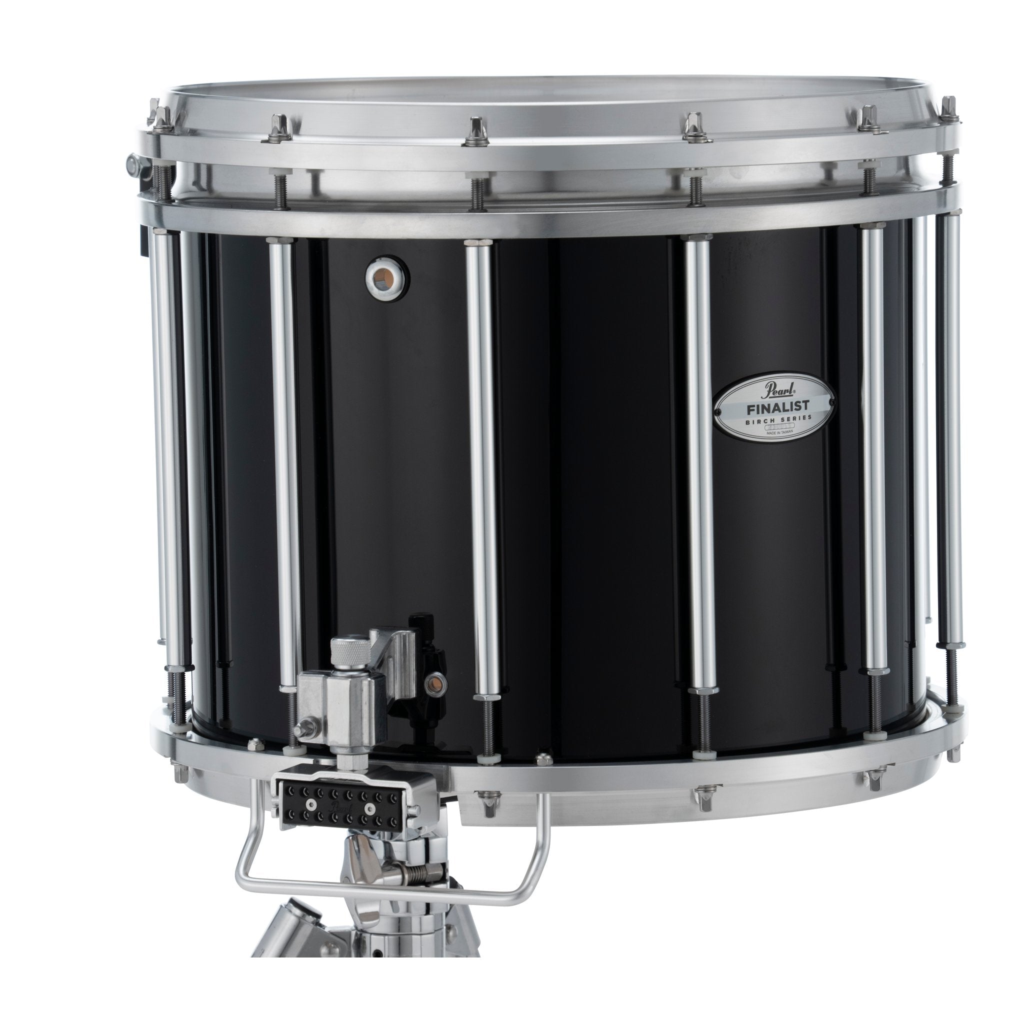 Pearl Finalist Birch Marching Snare Drum - 14" x 12" - Midnight Black - Image 5