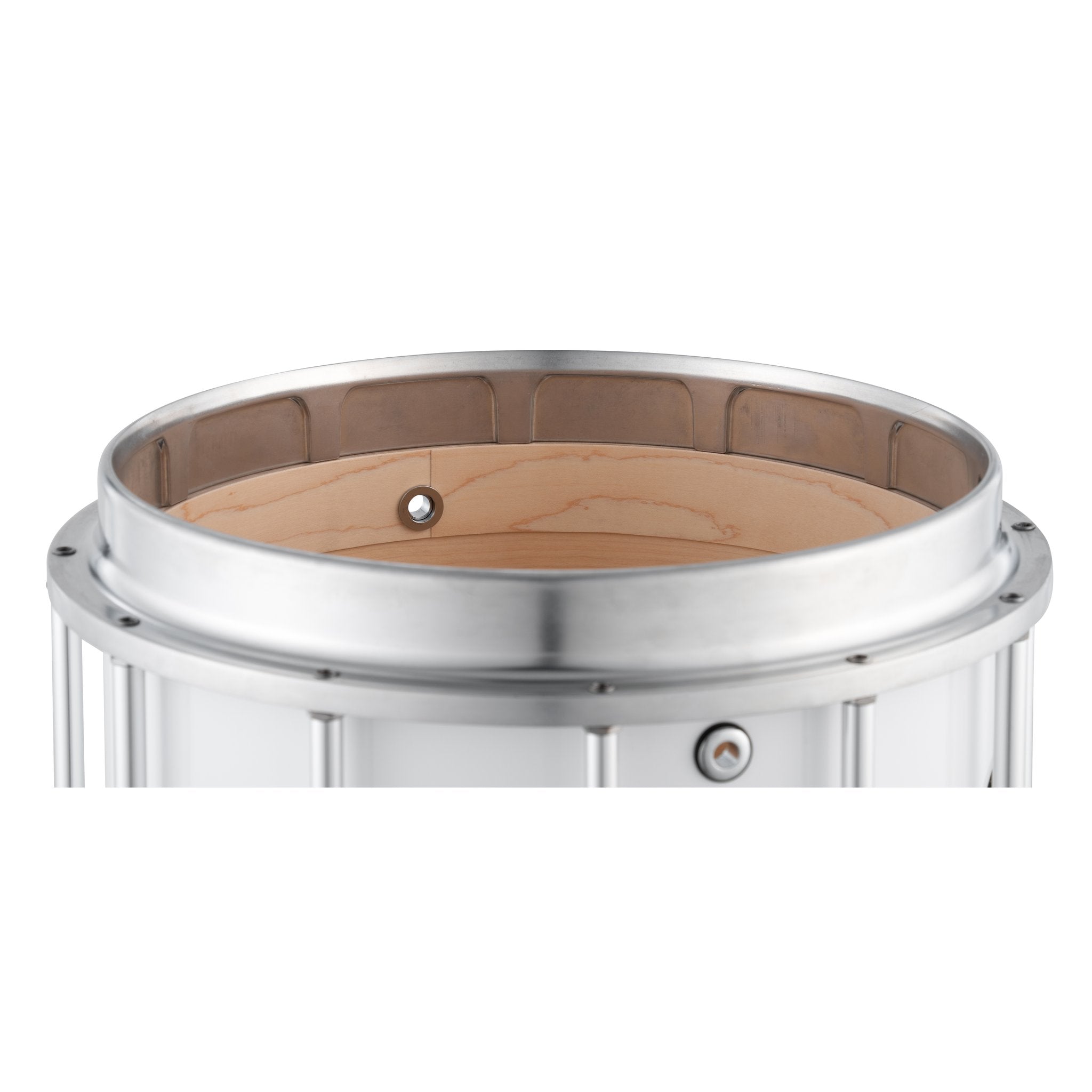 Pearl Finalist Birch Marching Snare Drum - 14" x 12" - Pure White - Image 9