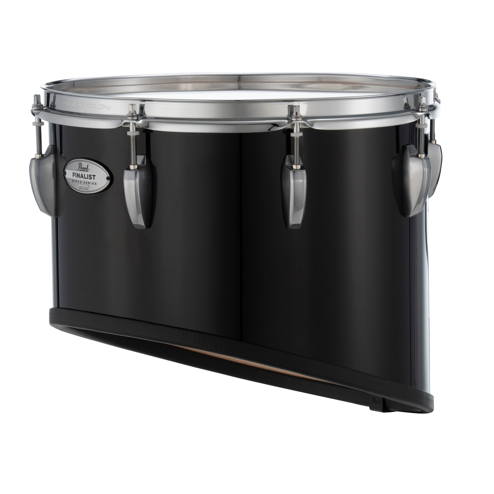 Pearl Finalist Birch Marching Tenor Drum - 14" - Midnight Black - With Mounts for CXS-2 - Image 5