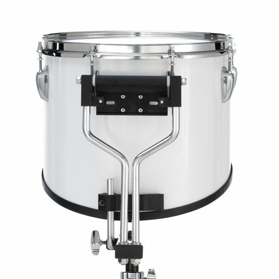 6x7.6 - Pure White - Pearl Finalist Birch Marching Tenor Drilled for BBS6S Mount