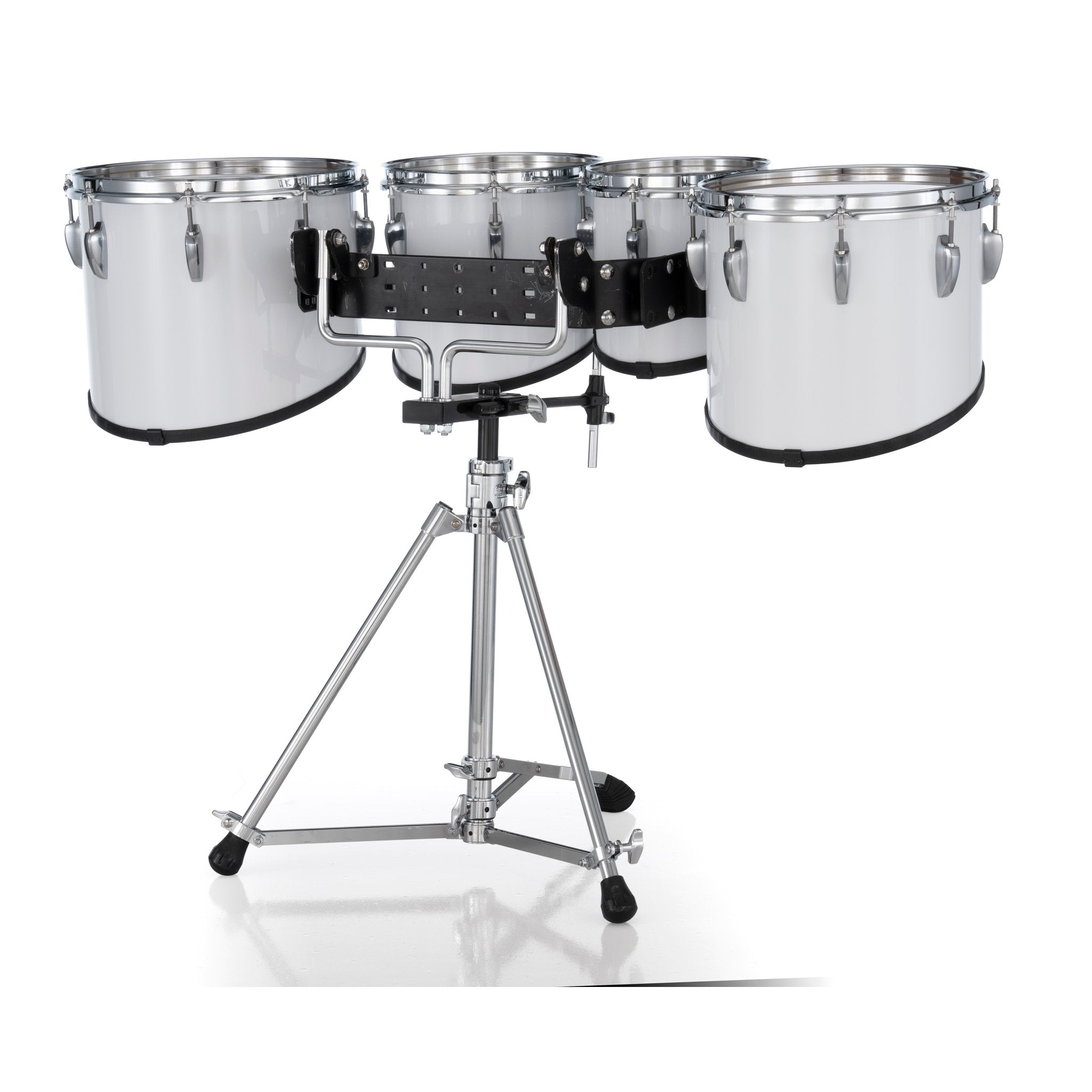 Pearl Finalist Birch Quad Marching Tenor Set - 8"/10"/12"/13" - Pure White - Image 4