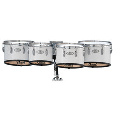 Pearl Finalist Birch Quint Marching Tenor Set - 6"/10"/12"/13"/14" - Pure White - Image 1
