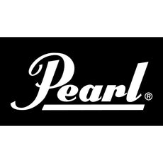 Pearl Logo Decal For Bass Drum Head - White - 9"x4" PHD1W