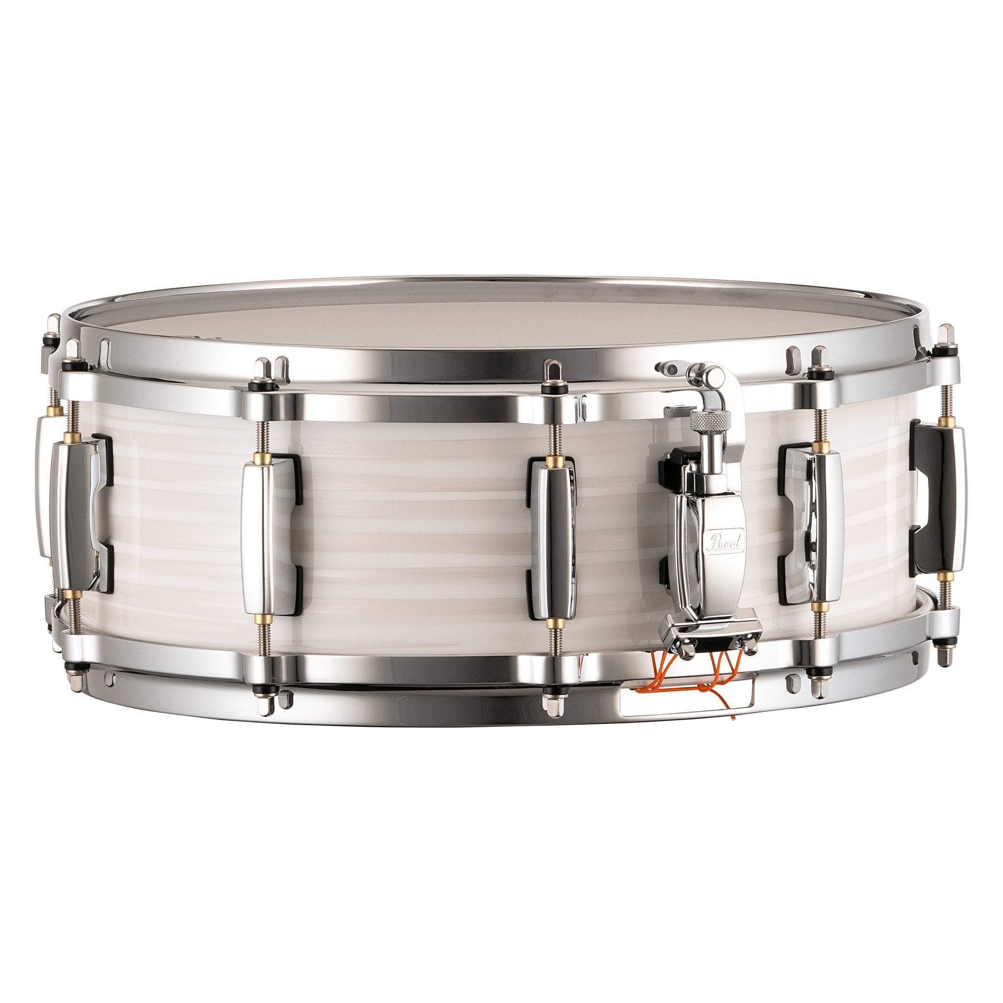 Pearl Masters Maple/Gum Snare Drum - 14" x 5" - White Ice Swirl - Image 2
