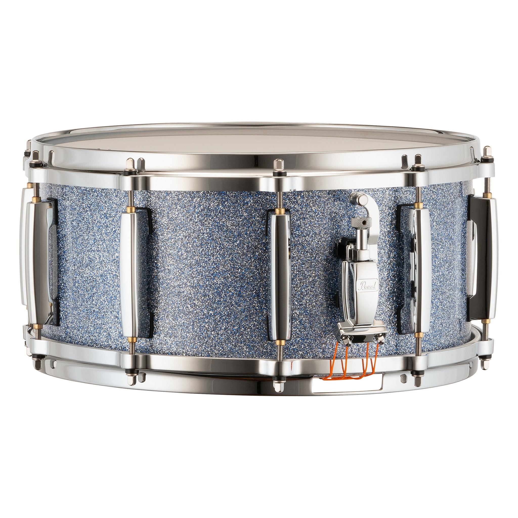 Pearl Masters Maple/Gum Snare Drum - 14" x 6.5" - Crystal Rain - Image 2