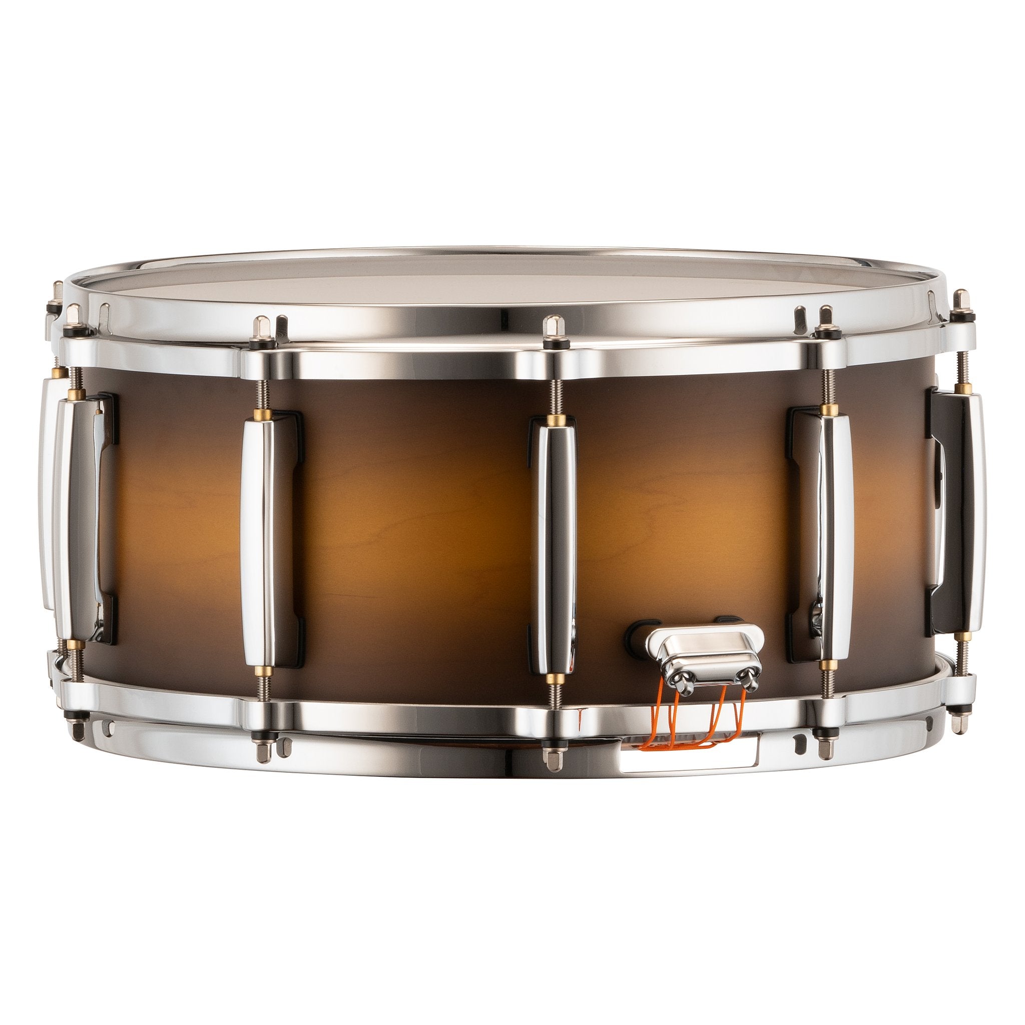 Pearl Masters Maple Snare Drum - 14" x 6.5" - Matte Olive Burst - Image 3