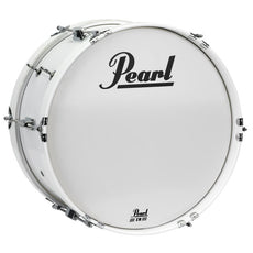 Pearl Junior Marching bass drum MJB1808/CXN33 pure white