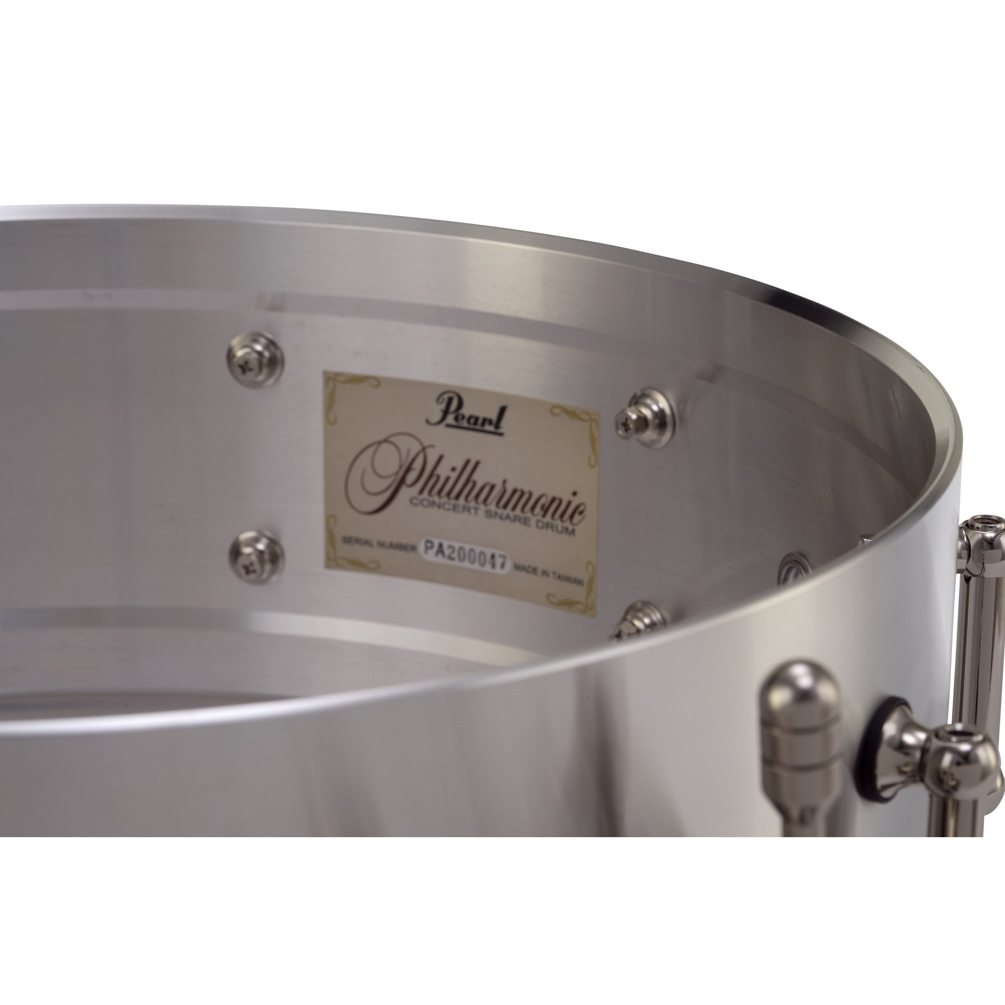 Pearl Philharmonic Cast Aluminum Concert Snare Drum - 14" x 6.5" - Image 4