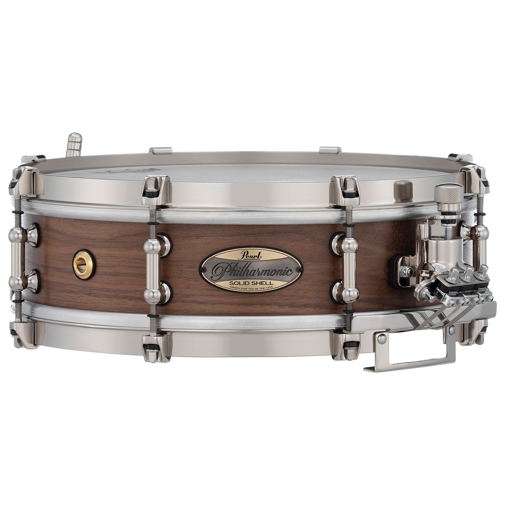 Pearl Philharmonic Concert Snare Drum - Solid Shell Walnut 13x4, Rounded Bearing Edges PEA-PHSW1340R/N1000