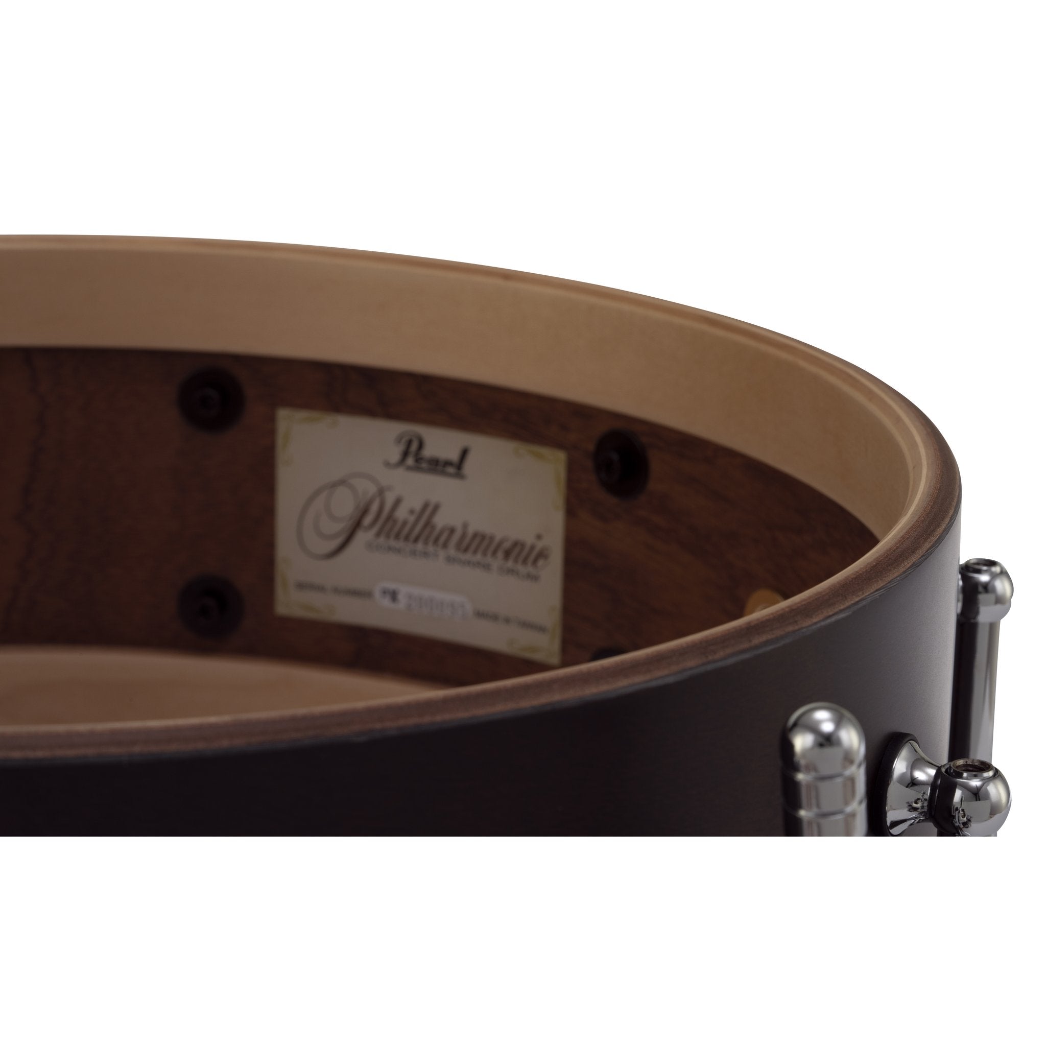 Pearl Philharmonic Field Drum Mahogany Shell Matte Walnut Finish - 16x16 - Image 2
