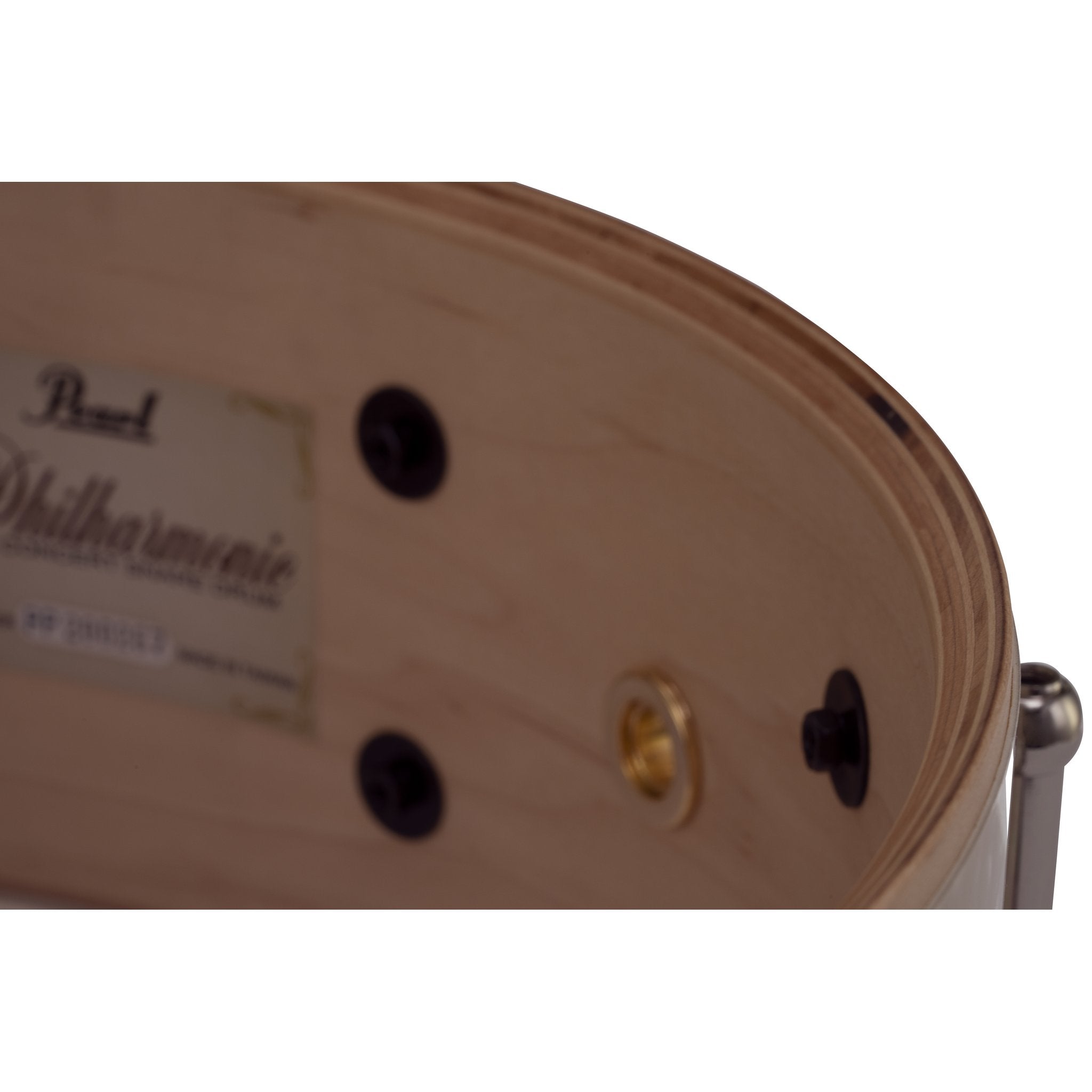Pearl Philharmonic Maple Concert Snare Drum - 13" x 4" - Piano Black - Image 5
