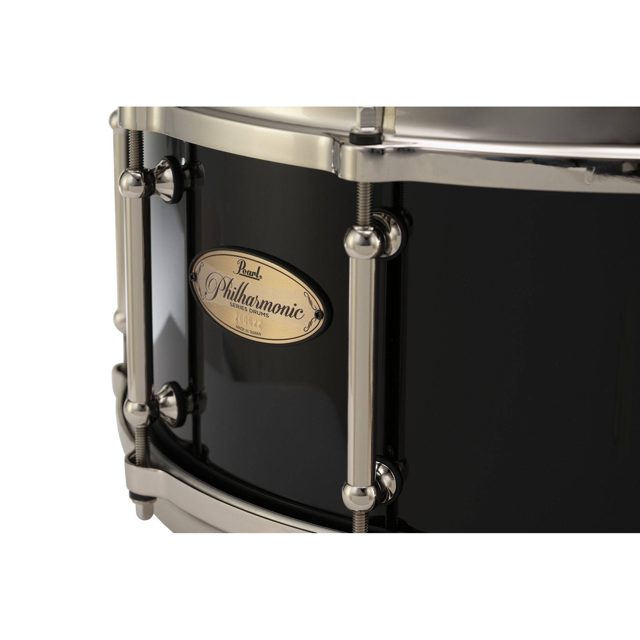 Pearl Philharmonic Maple Concert Snare Drum - 14" x 5" - Piano Black - Image 4