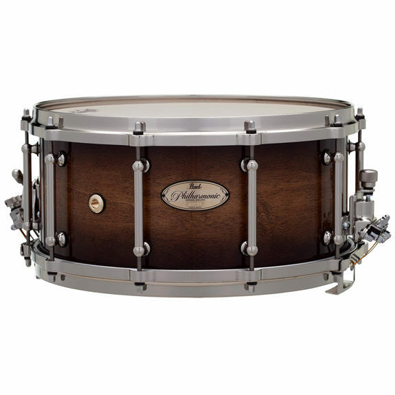 Walnut Lacquer - Pearl Philharmonic Concert Snare Drum  - Maple 14x6.5