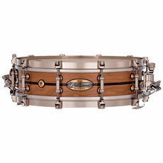Pearl Philharmonic Concert Snare Drum - Solid Shell Cherry 14x4, Fully Rounded Bearing Edges, Natural (No Inlay)