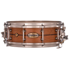 Pearl Philharmonic Solid Shell Cherry Concert Snare Drum - 14" x 5" - 45-degree Bearing Edges - Kingwood Center Inlay - Image 1