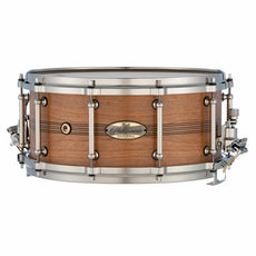 Pearl Philharmonic Concert Snare Drum - Solid Shell Cherry 14x6.5, 45 Degree Bearing Edges, Duoband Ebony Marine Inlay