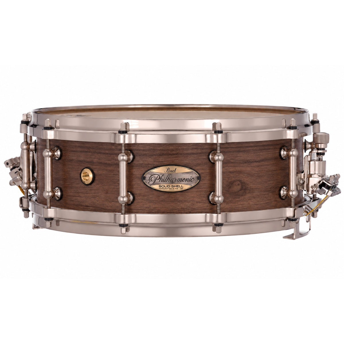 Pearl Philharmonic Solid Shell Concert Snare Drum Walnut 14x5, 45 Degree Bearing Edges No Inlay PHSW1450/N1000