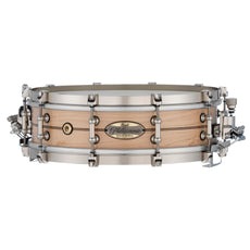 Pearl Philharmonic Solid Shell Maple Concert Snare Drum - 14" x 4" - 45-degree Bearing Edges - Boxwood-Rose Single Inlay - Image 1