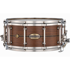 Pearl Philharmonic Solid Shell Walnut Concert Snare Drum14x6.5 45 Degree Bearing Edges Kingwood Center Inlay PHSW1465/N1001
