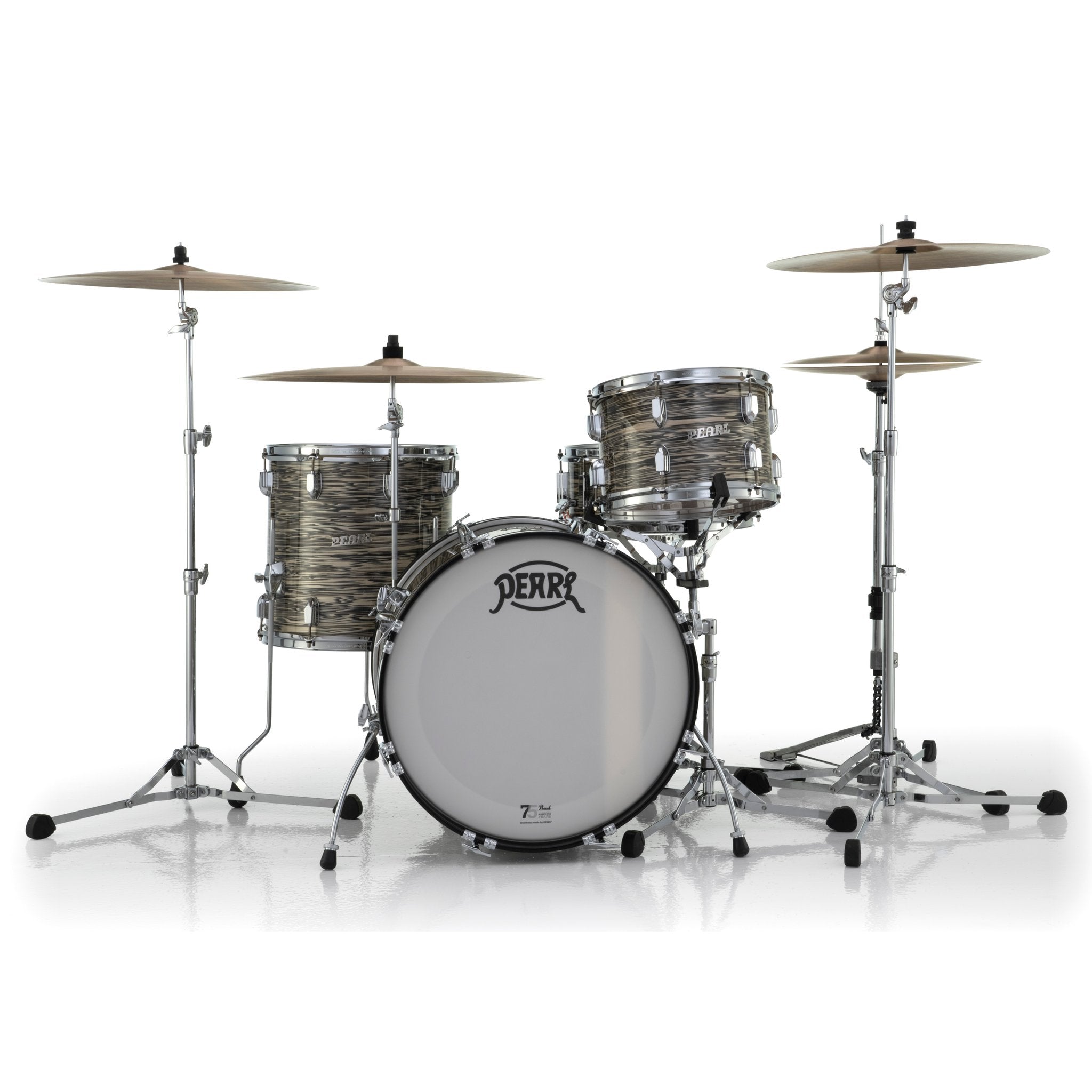 Pearl President Series Deluxe 3-Piece Shell Pack Desert Ripple Finish  - 20" Bass Drum - Image 3