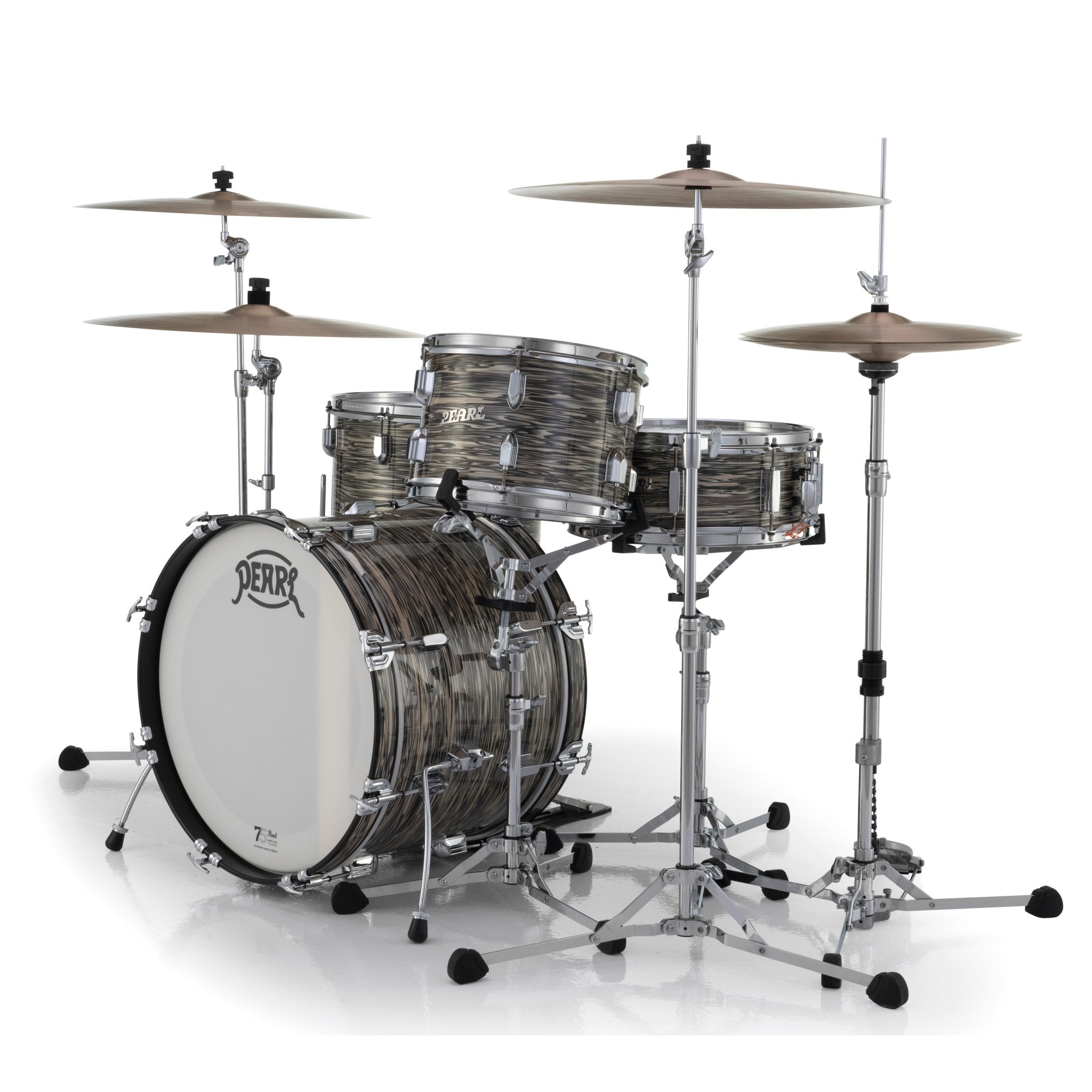 Pearl President Series Deluxe 3-Piece Shell Pack Desert Ripple Finish  - 20" Bass Drum - Image 4