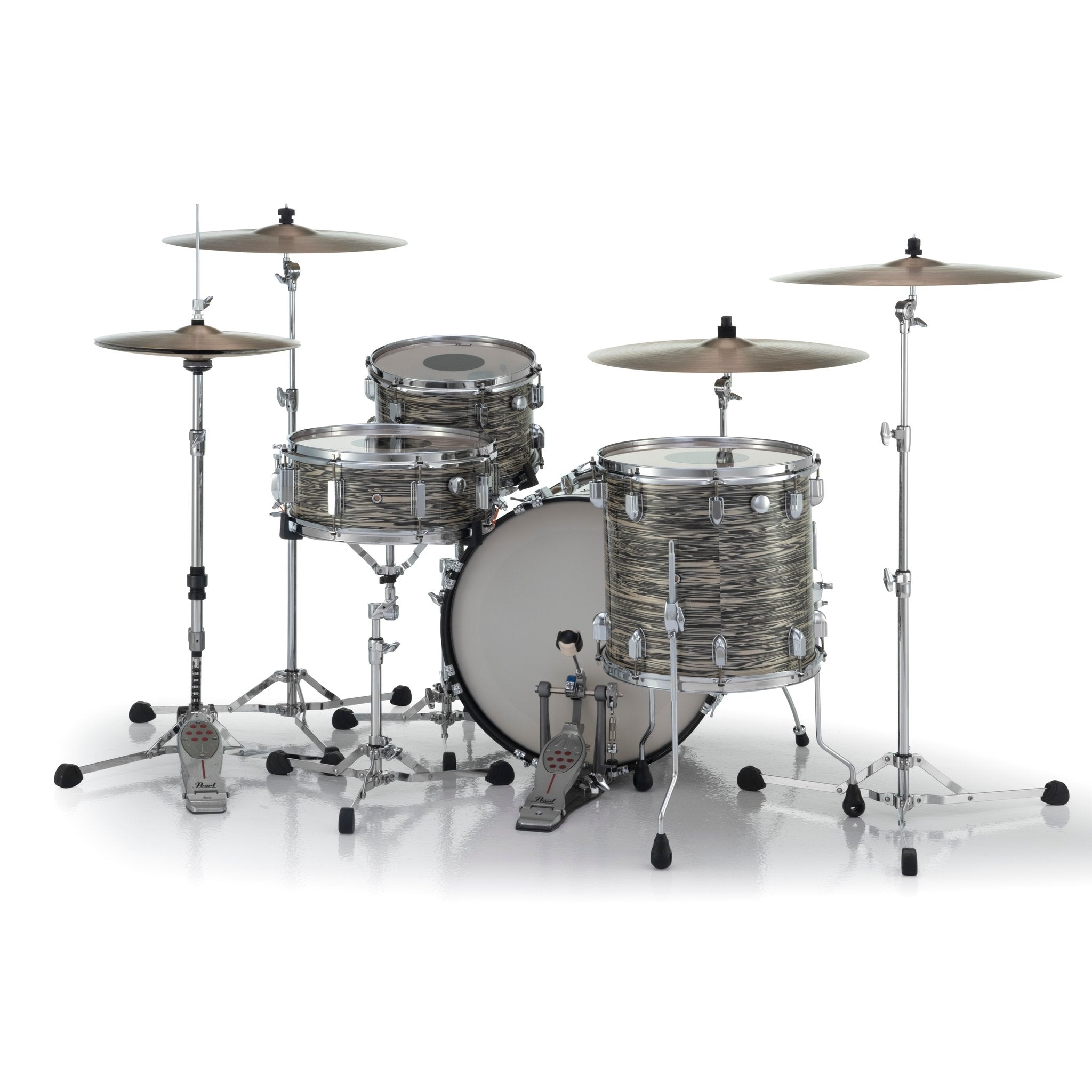 Pearl President Series Deluxe 3-Piece Shell Pack Desert Ripple Finish  - 20" Bass Drum - Image 5