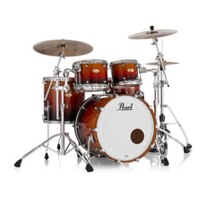 Pearl Reference One 4-piece Drum Set Shell Pack - 22" x 18" Bass Drum - 7/8" Tom Mount - Cherry Amber Fade - Image 1