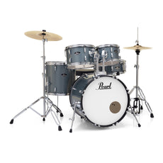 Pearl Roadshow 5-piece Drum Set with Hardware and Cymbals - 22" Bass Drum Charcoal Metallic RS525SC/C706