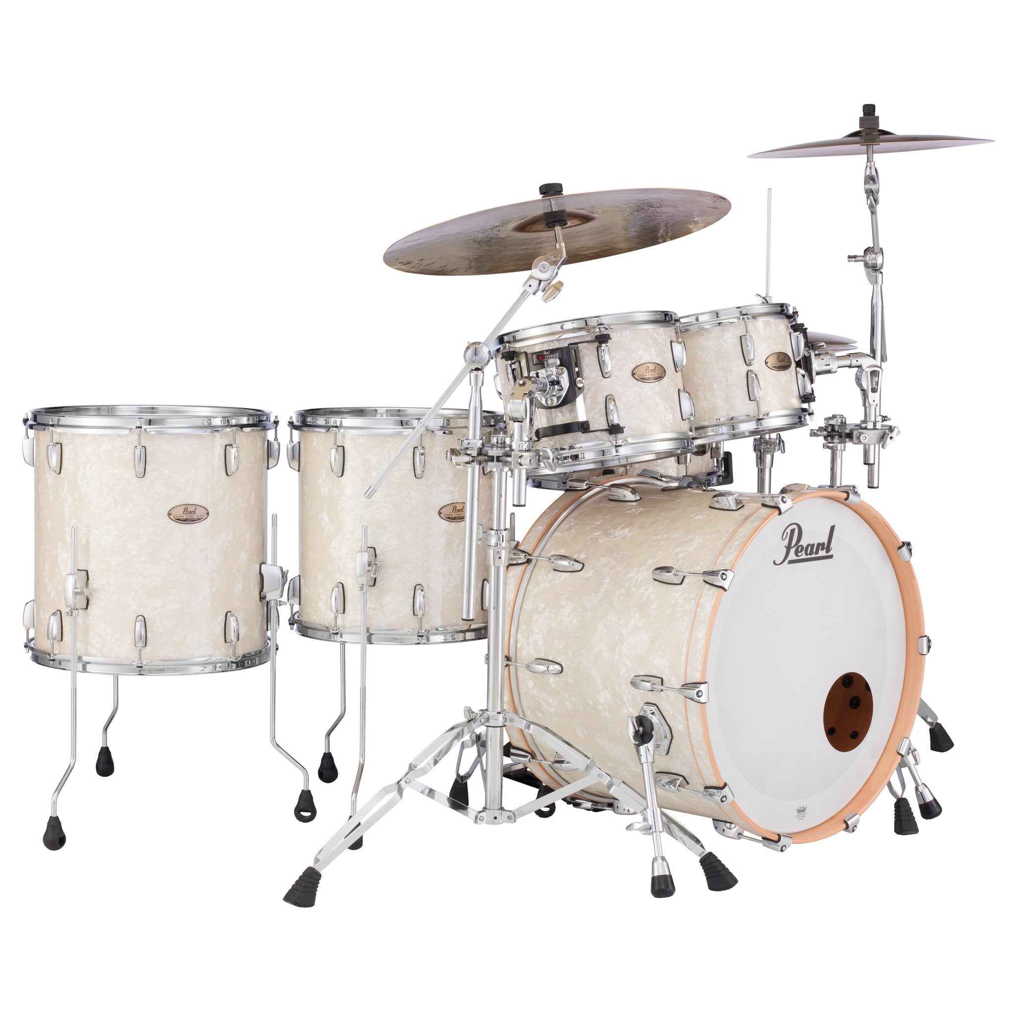 Pearl Session Studio Select White Marine Pearl Snare Drum - 14x5.5 - Image 2