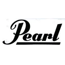Pearl Vinyl Cut Logo Sticker for Drum Shell - Black - 7.25x3 (Snare) cp2mp
