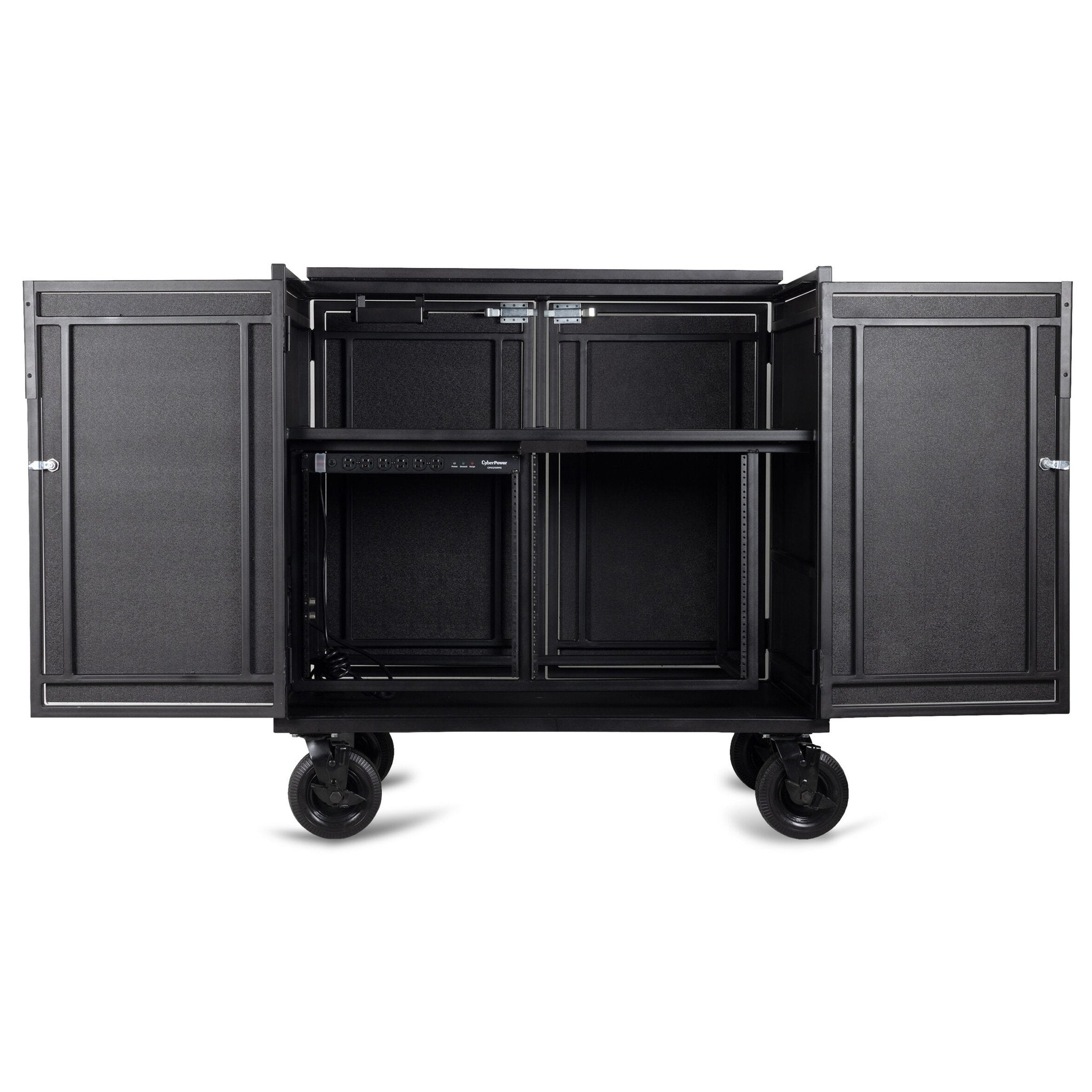 Performance Carts Double Mixer Cart PCM-200 Front Doors Open