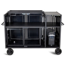 Performance Carts Double Mixer Cart PCM-200e Open with Doors Removed