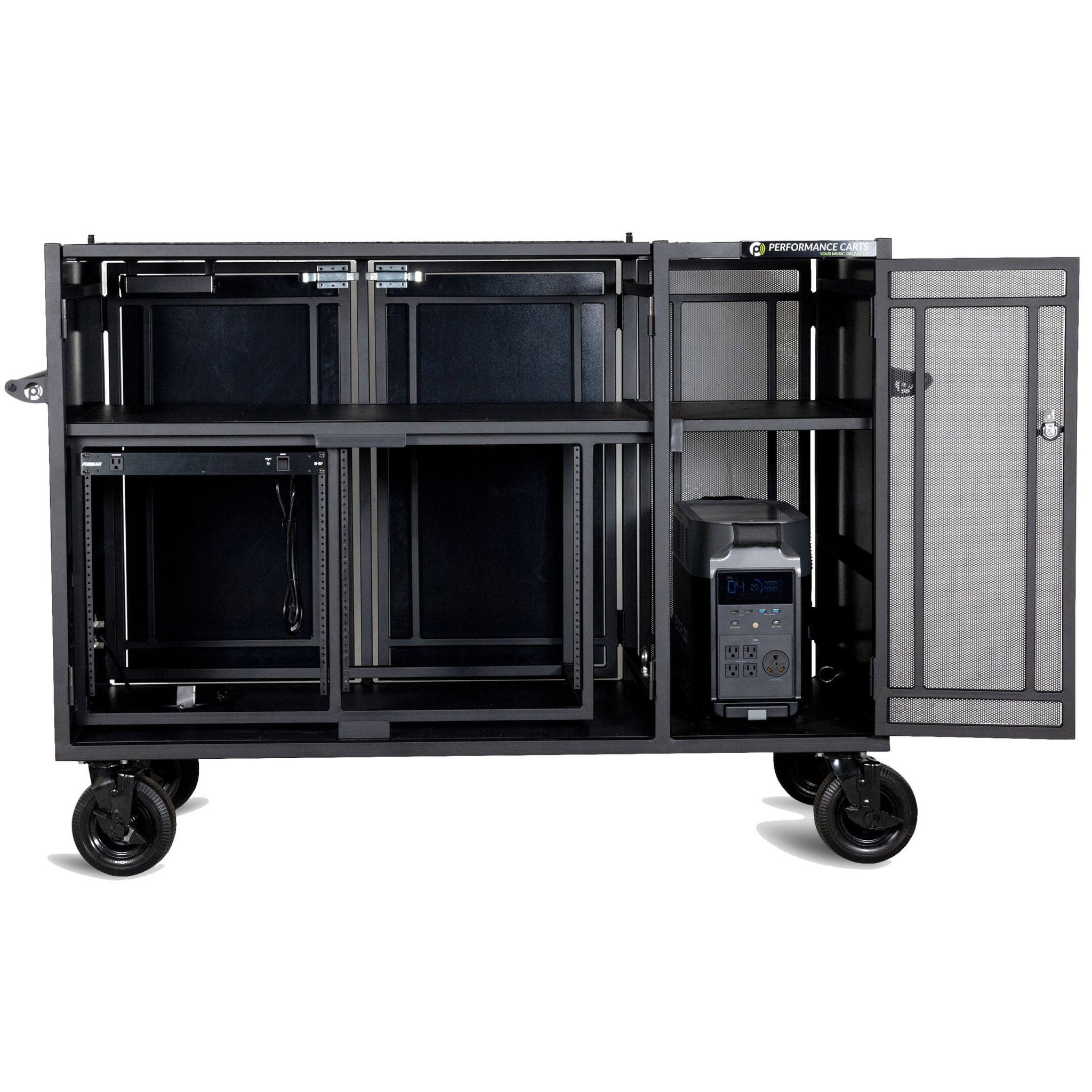 Performance Carts Double Mixer Cart PCM-200e Open
