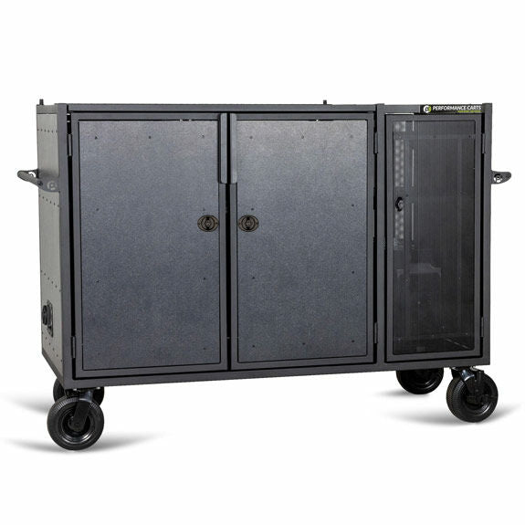 Performance Carts - Energy Series Double Mixer Cart with Side Compartment for Ecoflow Power Station & 2048 Wh Ecoflow Delta 3 Max Portable Power Station