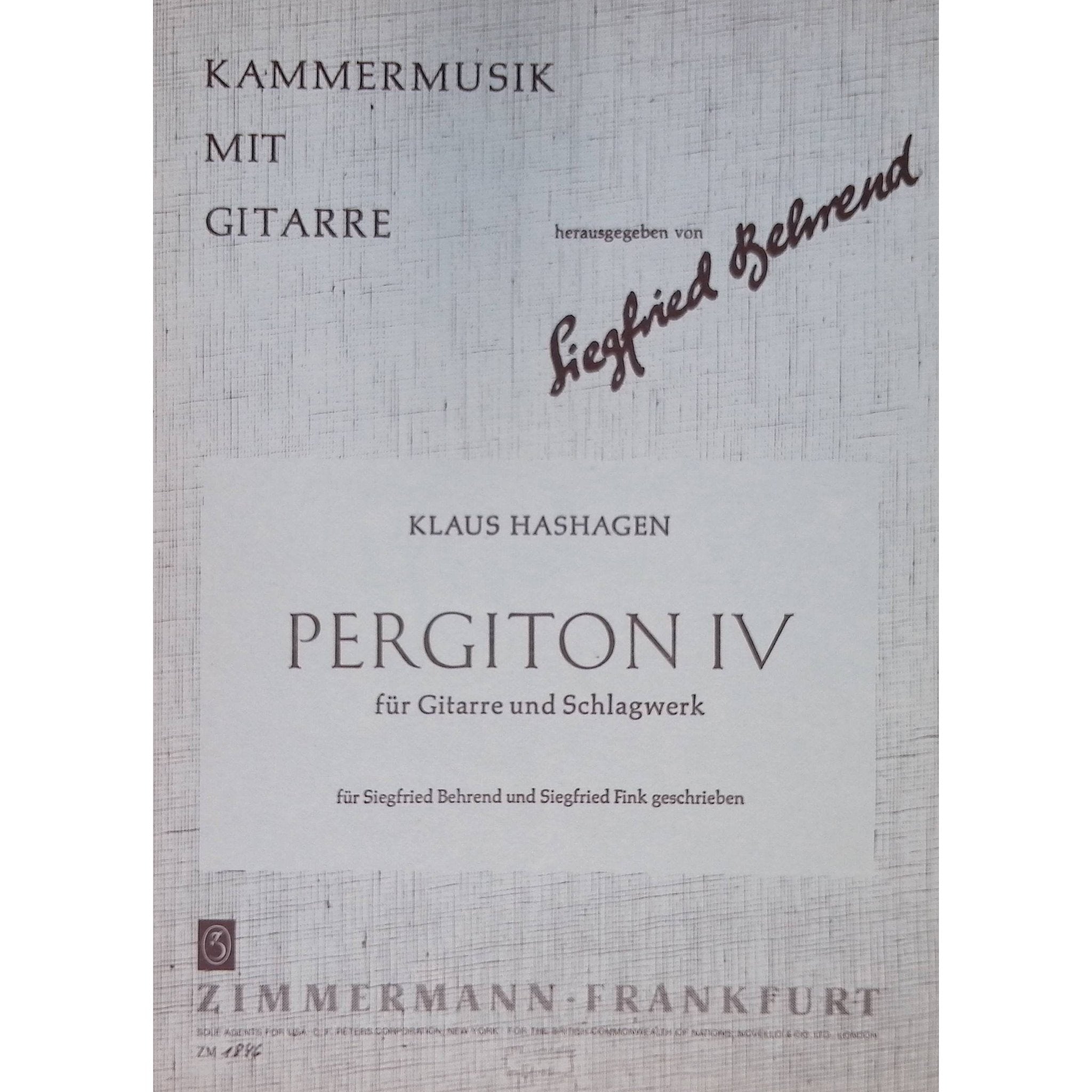 Pergiton IV by Klaus Hashagen