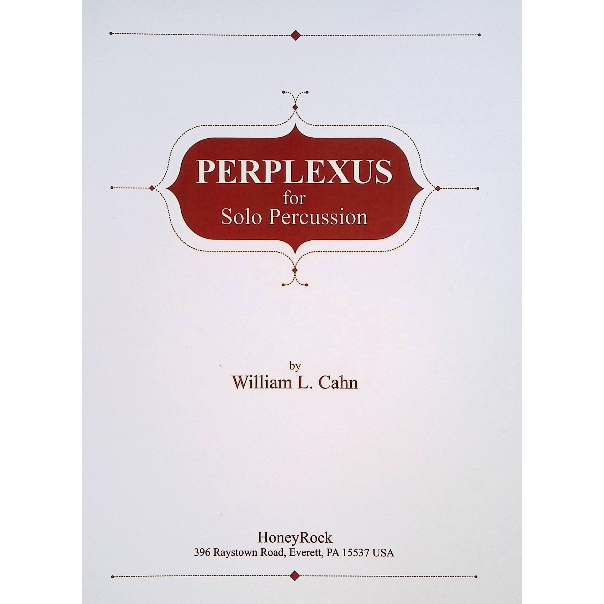 Perplexus by William Cahn