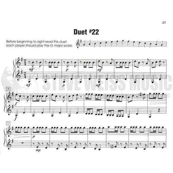 Pershing-Sight Reading Duets for Beginning Mallet Players