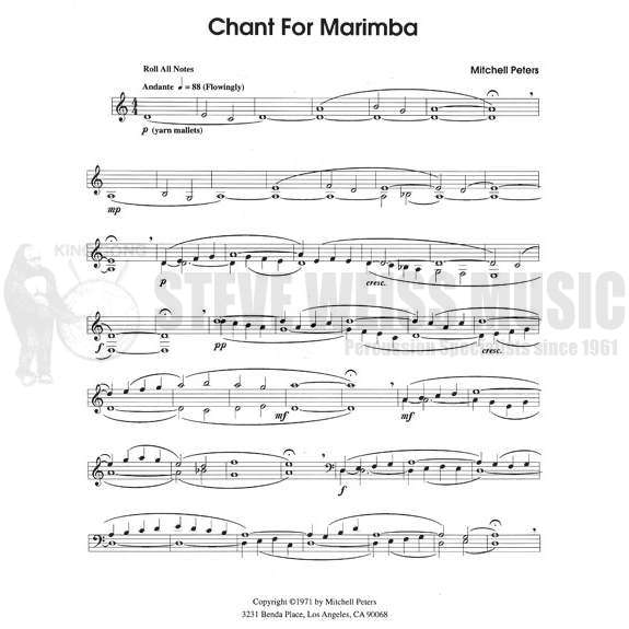 Peters-Chant for Marimba-M