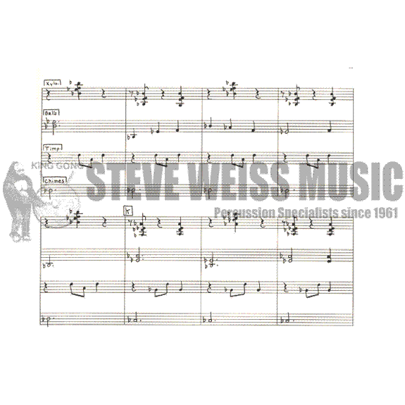 Peters-Piece for Percussion (SP)-P/X/B/3T